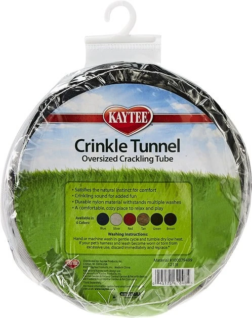 Kaytee Crinkle Tunnel Oversized Crackling Tube Small Animal Toy 3 Kaytee Crinkle Tunnel Oversized Crackling Tube Small Animal Toy - Image 3