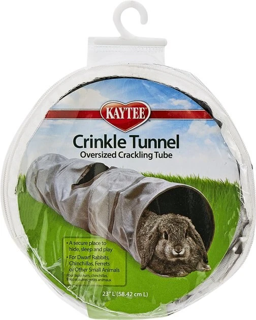 Kaytee Crinkle Tunnel Oversized Crackling Tube Small Animal Toy 4 Kaytee Crinkle Tunnel Oversized Crackling Tube Small Animal Toy - Image 4