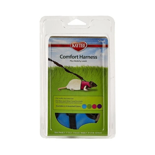 Kaytee Small Animal Harness & Stretchy Leash, Color Varies 2 Kaytee Small Animal Harness & Stretchy Leash, Color Varies - Image 2