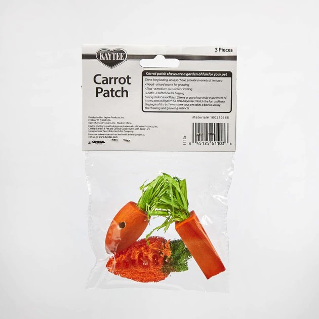 Kaytee Carrot Patch Variety Small Animal Chew Toy 2 Kaytee Carrot Patch Variety Small Animal Chew Toy - Image 2