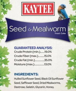 Kaytee Seed & Mealworm Wild Bird Treat Cake -Kaytee Sales 2024 156140 PT5. SY630 V1610762475