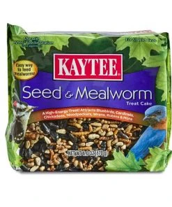 Kaytee Seed & Mealworm Cake Wild Bird Treat