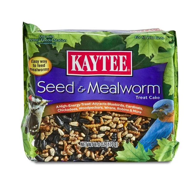 Kaytee Seed & Mealworm Cake Wild Bird Treat 1 Kaytee Seed & Mealworm Cake Wild Bird Treat