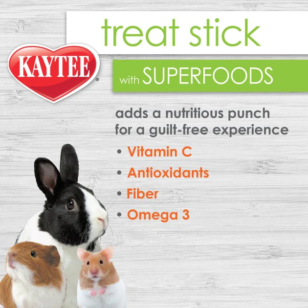 Kaytee Treat Stick with Superfoods Strawberry Flavor Small Animal Treats, 5.5-oz bag 7 Kaytee Treat Stick with Superfoods Strawberry Flavor Small Animal Treats, 5.5-oz bag - Image 7