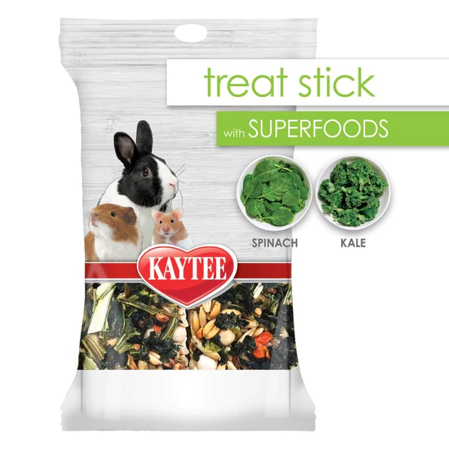 Kaytee Treat Stick with Superfoods Spinach & Kale Flavor Small Animal Treats, 5.5-oz bag 3 Kaytee Treat Stick with Superfoods Spinach & Kale Flavor Small Animal Treats, 5.5-oz bag - Image 3
