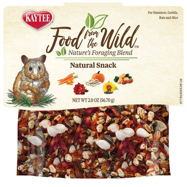 Kaytee Food from the Wild Natural Snack Hamster & Gerbil Treats, 2-oz bag 1 Kaytee Food from the Wild Natural Snack Hamster & Gerbil Treats, 2-oz bag