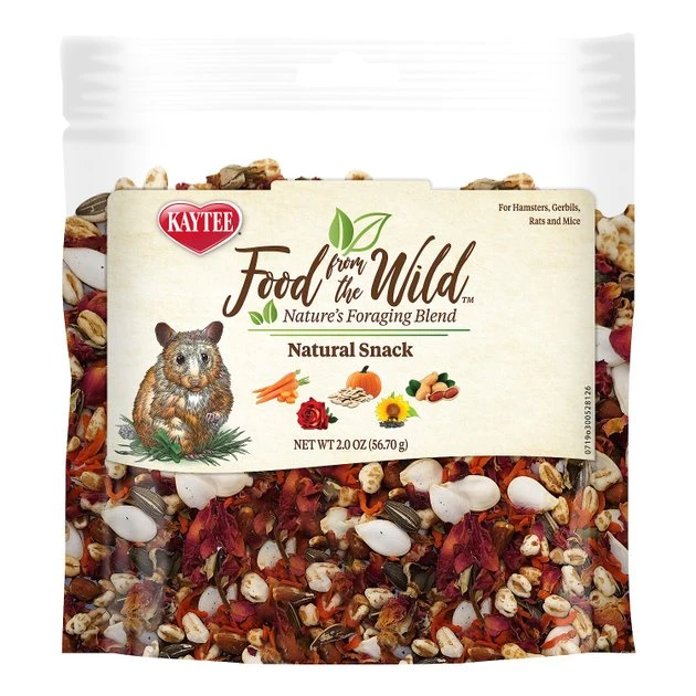 Kaytee Food from the Wild Natural Snack Hamster & Gerbil Treats, 2-oz bag 7 Kaytee Food from the Wild Natural Snack Hamster & Gerbil Treats, 2-oz bag - Image 7