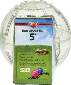 Kaytee Mini Run-About 5" Mouse & Hamster Exercise Ball, Moon Glow -Kaytee Sales 2024 201172 PT4. SY630 V1576607578