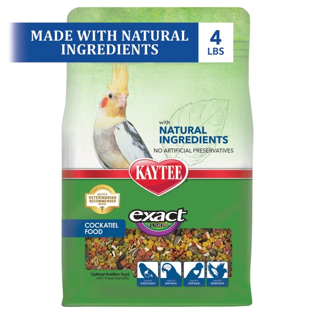 Kaytee Exact Fusion Cockatiel Food, 4-lb bag 9 Kaytee Exact Fusion Cockatiel Food, 4-lb bag - Image 9