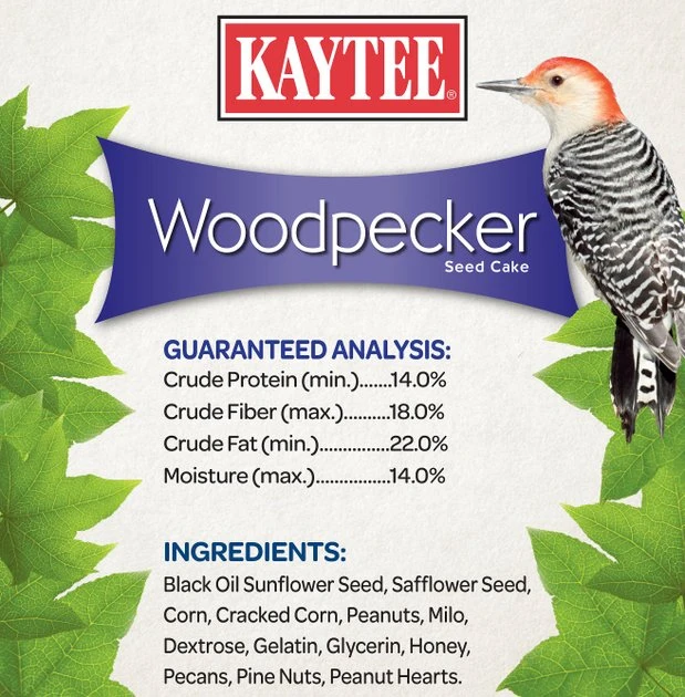 Kaytee Woodpecker Cake Wild Bird Treats, 6 count 4 Kaytee Woodpecker Cake Wild Bird Treats, 6 count - Image 4