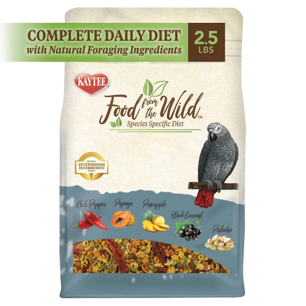 Kaytee Food from the Wild Parrot Bird Food, 2.5-lb bag 1 Kaytee Food from the Wild Parrot Bird Food, 2.5-lb bag