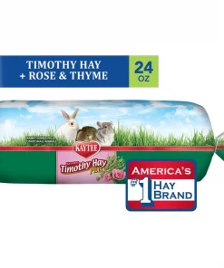 Kaytee Rose & Thyme Timothy Hay Blend Rabbit Food, 24-oz bag -Kaytee Sales 2024 248608 PT3. SY630 V1597881119