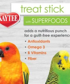 Kaytee Avian Superfood Treat Stick Almond & Walnut Bird Treat, 5.5-oz bag -Kaytee Sales 2024 252542 PT4. SY630 V1600207906