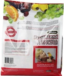 ZuPreem||Kaytee ZuPreem FruitBlend Flavor Parrot & Conure Food, 3.5-lb bag & Kaytee Forti-Diet Pro Health Healthy Bits Parrot Bird Treats, 4.5-oz bag -Kaytee Sales 2024 255987 PT2. SY630 V1603551418