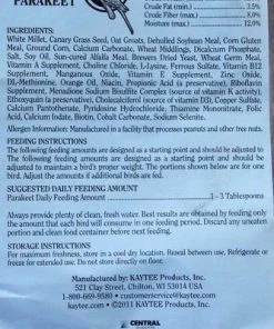 Kaytee||SunGrow Kaytee Supreme Parakeet Food + Sungrow Parrot Chew Toy, Foraging Blocks, Rainbow Wood -Kaytee Sales 2024 302000 PT2. SY630 V1622816565