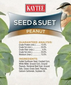 Kaytee Seed & Suet No Mess Peanut Wild Bird Food, 10-lb bag -Kaytee Sales 2024 370030 PT5. SY630 V1646254024