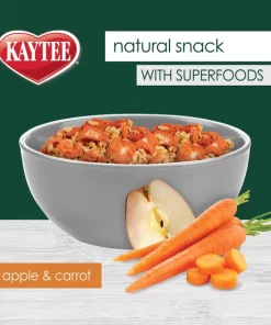 Kaytee Natural Snack with Superfoods Carrot & Apple Blend Small Pet Treats, 2.5-oz bag -Kaytee Sales 2024 537998 PT3. SY630 V1657658874