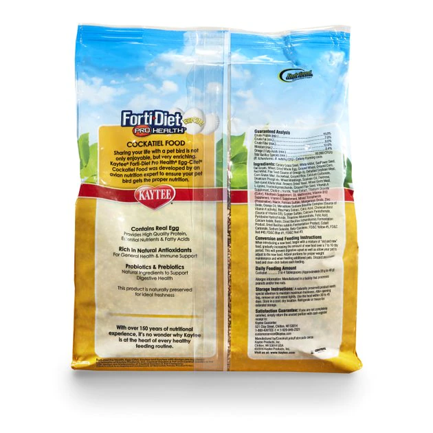 Kaytee Egg-Cite! Forti-Diet Pro Health Cockatiel Food, 5-lb bag Kaytee Egg-Cite! Forti-Diet Pro Health Cockatiel Food -Kaytee Sales 2024 94943 PT1. SY630 V1620785838