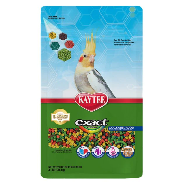 Kaytee Exact Rainbow Cockatiel Bird Food 1 Kaytee Exact Rainbow Cockatiel Bird Food