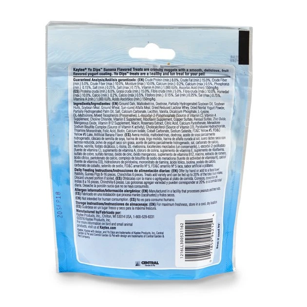 Kaytee Fiesta Banana Flavored Yogurt Dipped Rabbit, Guinea Pig & Chinchilla Treats, 3.5-oz bag Kaytee Fiesta Banana Flavored Yogurt Dipped Rabbit, Guinea Pig & Chinchilla Treats -Kaytee Sales 2024 95057 PT2. SY630 V1604362902