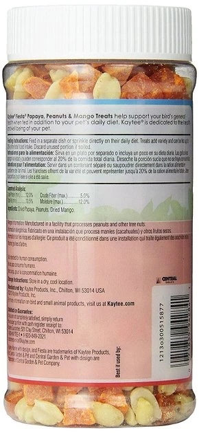 Kaytee Fiesta Papaya, Peanuts & Mango Bird Treats 2 Kaytee Fiesta Papaya, Peanuts & Mango Bird Treats - Image 2