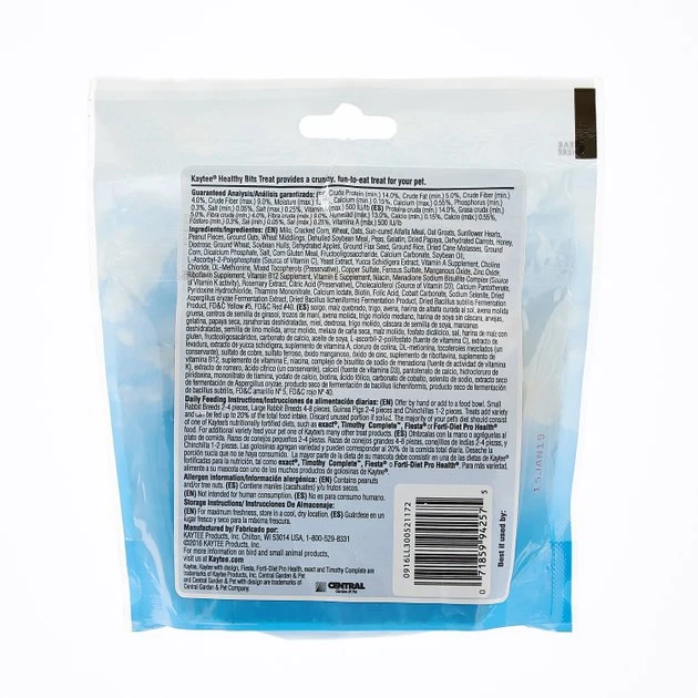 Kaytee Forti-Diet Pro Health Healthy Bits Rabbit, Guinea Pig & Chinchilla Treats 2 Kaytee Forti-Diet Pro Health Healthy Bits Rabbit, Guinea Pig & Chinchilla Treats - Image 2