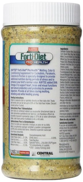 Kaytee Forti-Diet Pro Health Molting & Conditioning Small Bird Supplement 2 Kaytee Forti-Diet Pro Health Molting & Conditioning Small Bird Supplement - Image 2