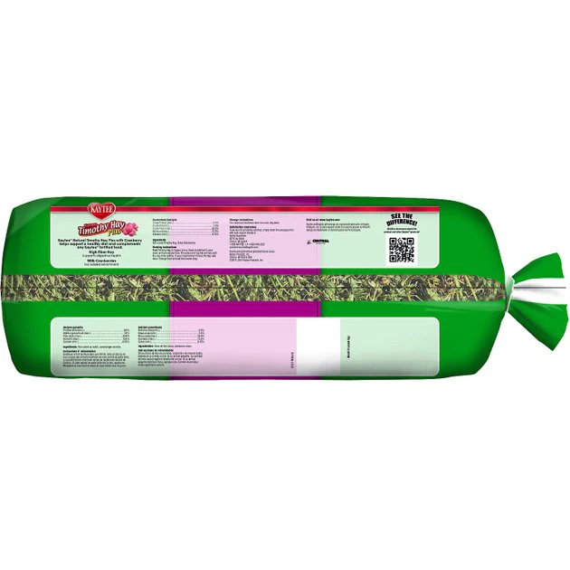 Kaytee Timothy Hay Plus Cranberries Small Animal Treat 2 Kaytee Timothy Hay Plus Cranberries Small Animal Treat - Image 2