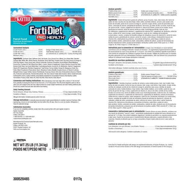 Kaytee Forti-Diet Pro Health Parrot Food 8 Kaytee Forti-Diet Pro Health Parrot Food - Image 8