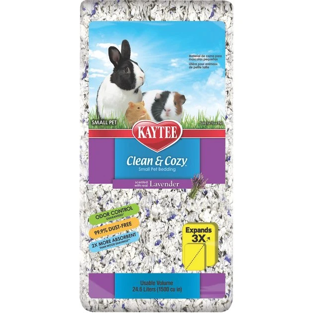 Kaytee Clean & Cozy Scented Small Animal Bedding, Lavender 1 Kaytee Clean & Cozy Scented Small Animal Bedding, Lavender