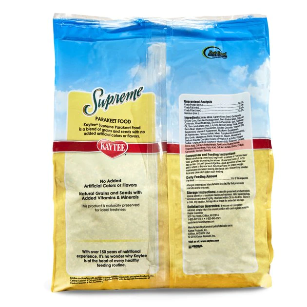 Kaytee Supreme Parakeet Food 2 Kaytee Supreme Parakeet Food - Image 2